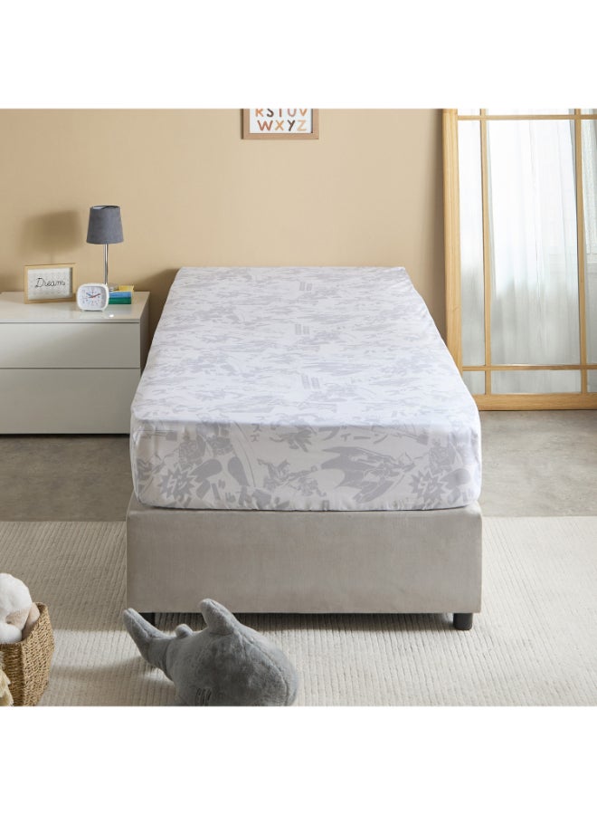 Home Box Batman Fitted Sheet for Kids - Grey - 90x200 cm - Image 3